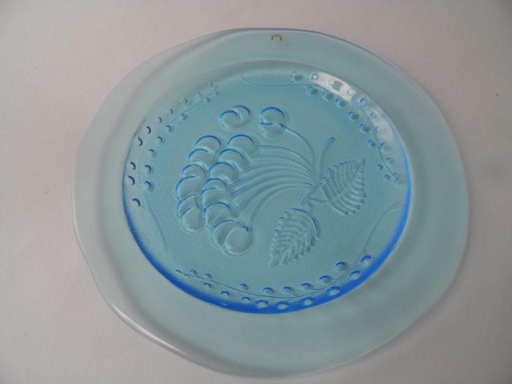 Tutti Frutti dinner plate blue