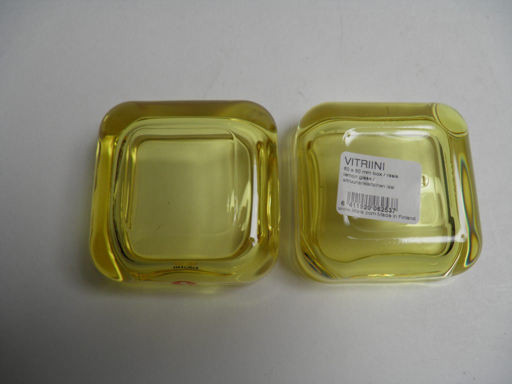 Vitriini 60x60 mm sitruunankeltainen Iittala MYYTY - Image 3
