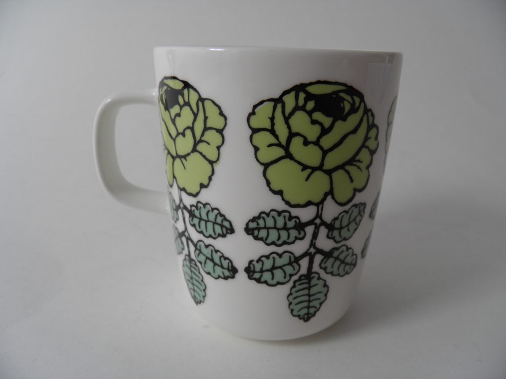 Vihkiruusu -muki vihreä Marimekko MYYTY - Image 2