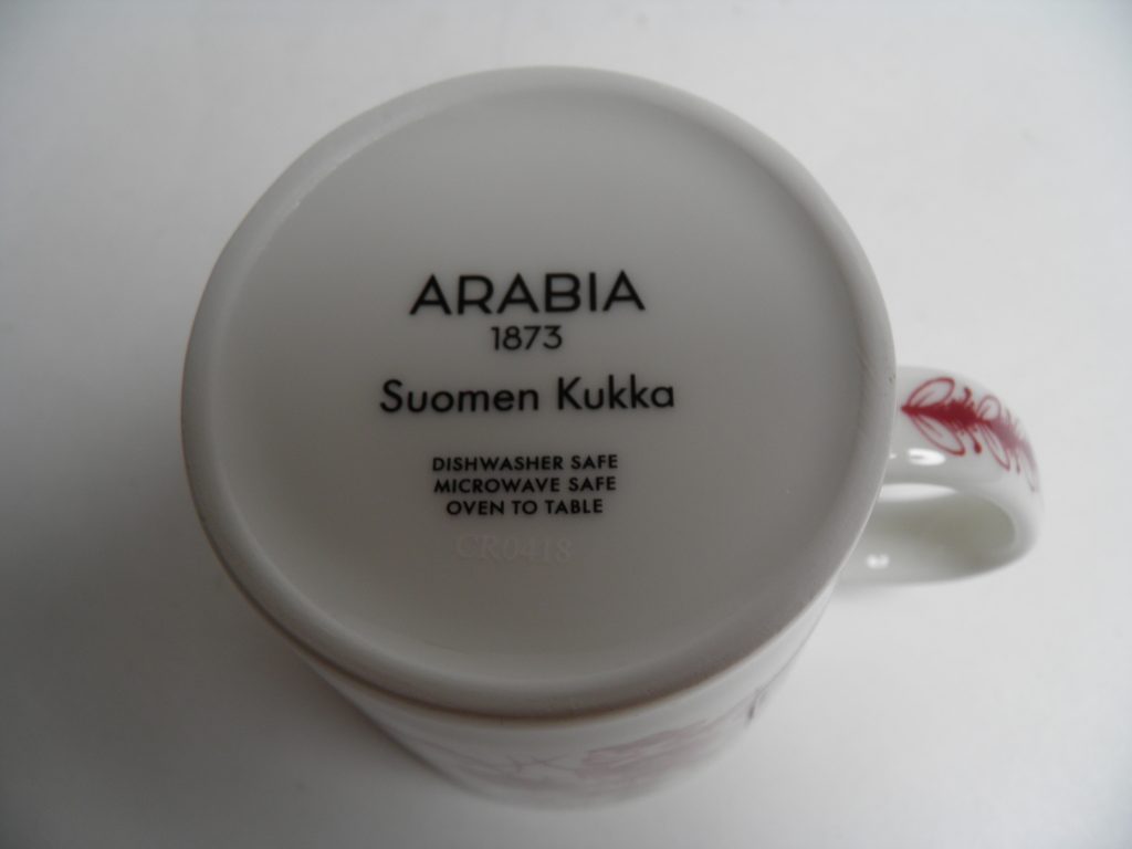 Suomen kukka muki punainen Arabia MYYTY - Image 5