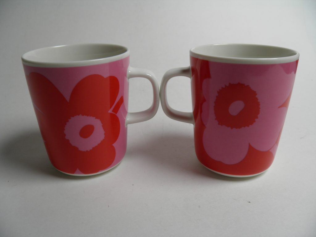 Juhla Unikko 70 v mukit (2 kpl) Marimekko MYYTY - Image 3
