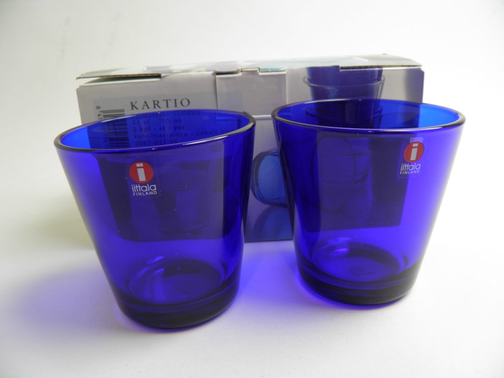 Kartio juomalasi 2kpl koboltinsininen Iittala MYYTY