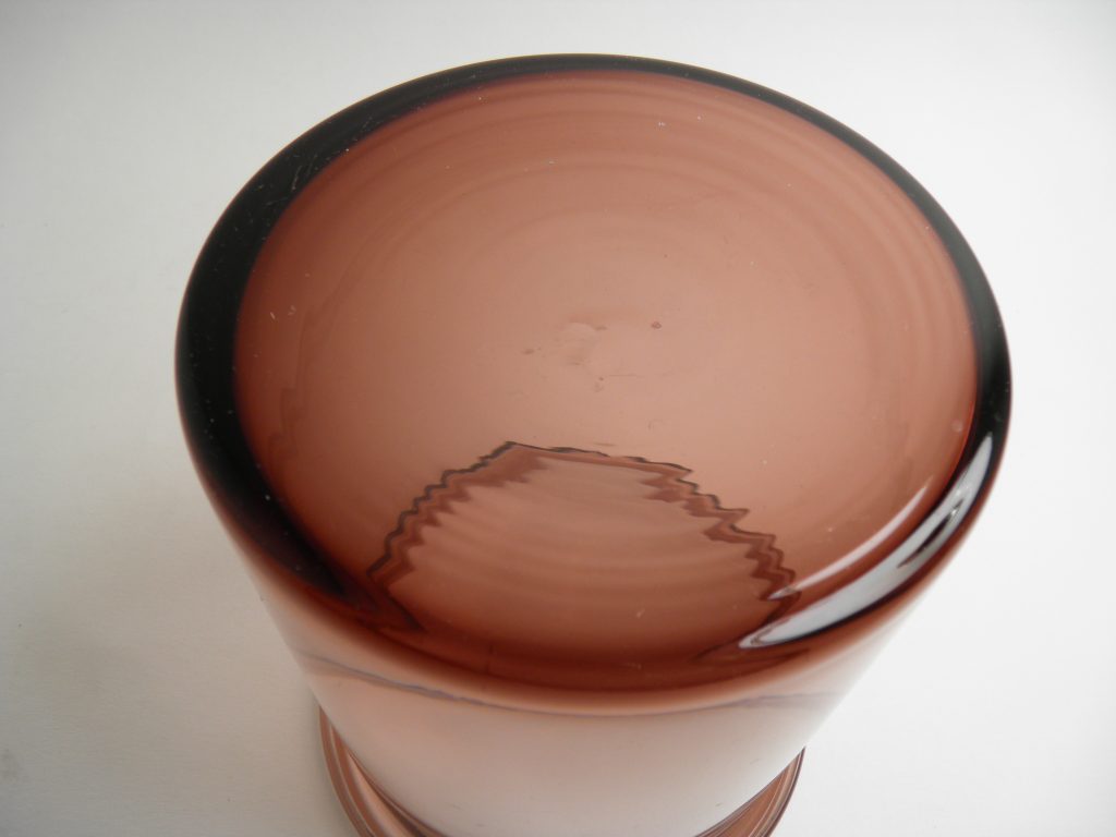Juno maljakko ruskeanpunainen Iittala - Image 3