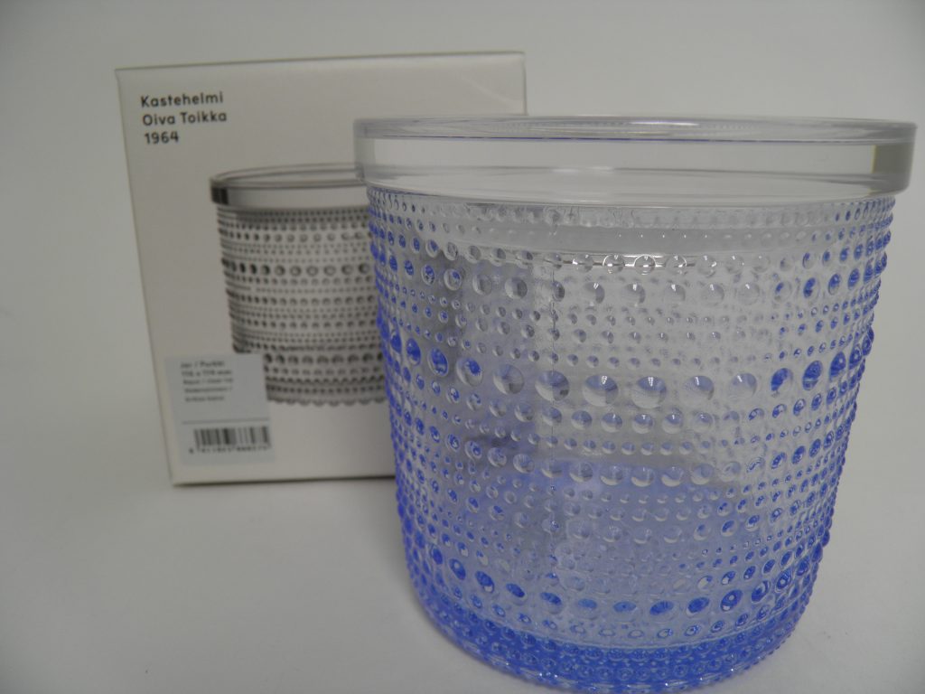 Kastehelmi purkki vedensininen Iittala MYYTY