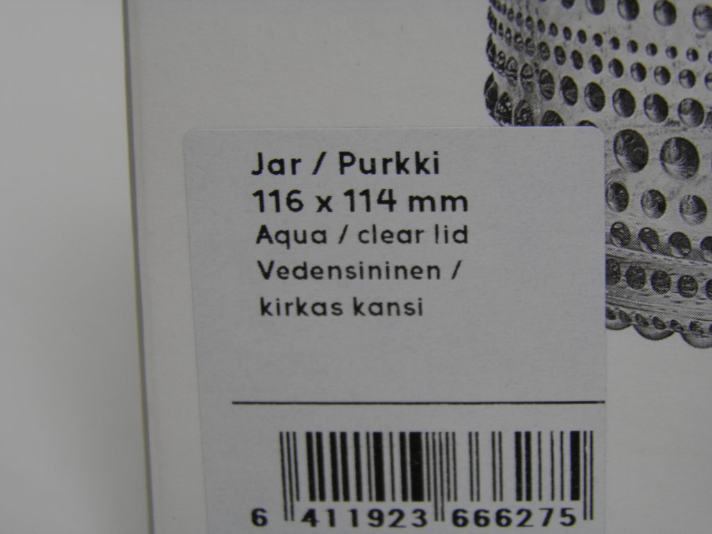 Kastehelmi purkki vedensininen Iittala MYYTY - Image 5