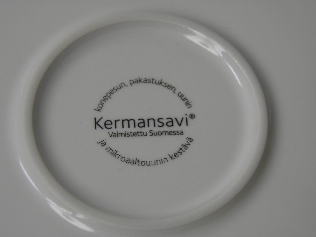 Neilikka ruokalautanen sininen kuvio - Image 3