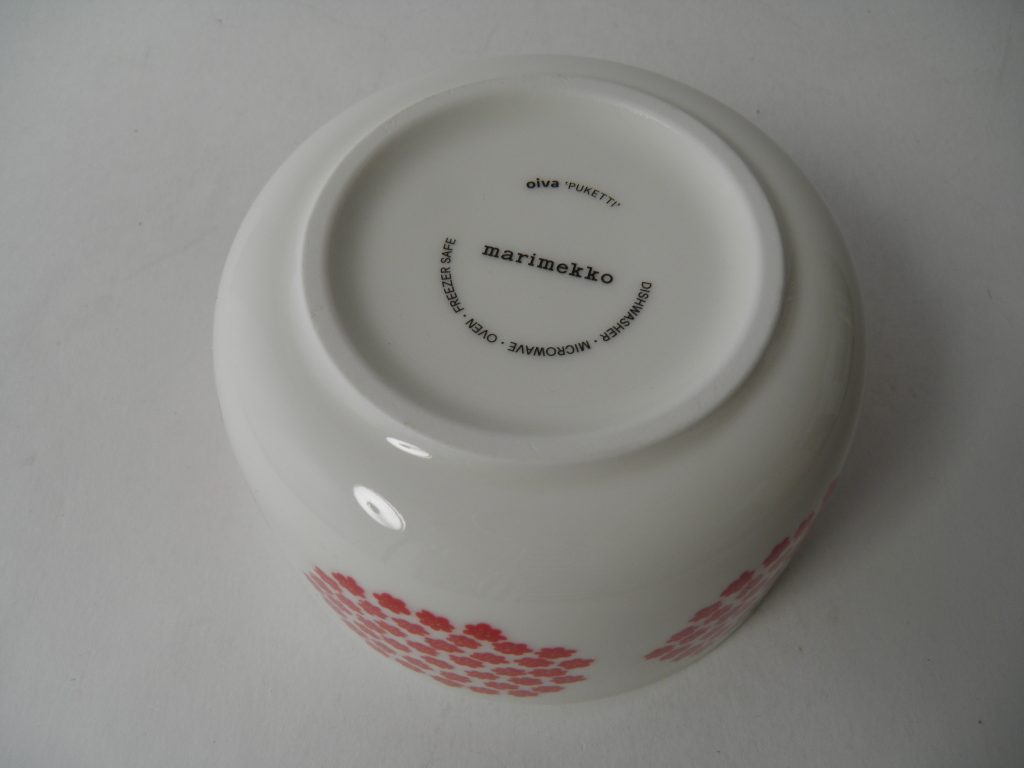 Puketti kulho punaiset kukat Marimekko - Image 3