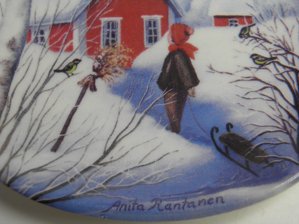 Kotiseudun talvi seinälautanen Arabia MYYTY - Image 2