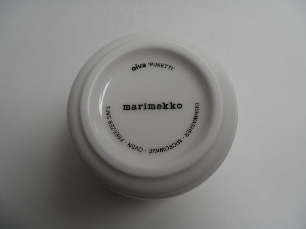 Puketti kuppi beige Marimekko MYYTY - Image 4