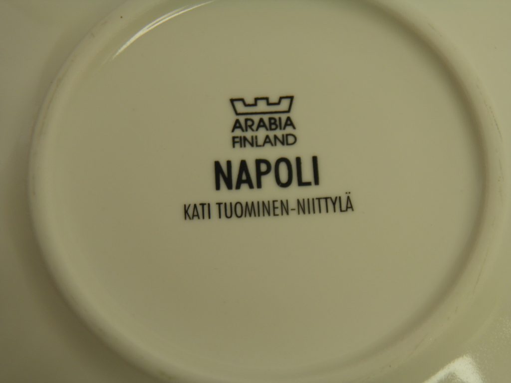 Napoli lautanen valkoinen Arabia - Image 3