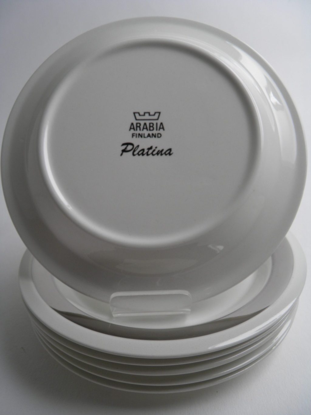 Platina lautanen 17 cm 6 kpl Arabia - Image 2