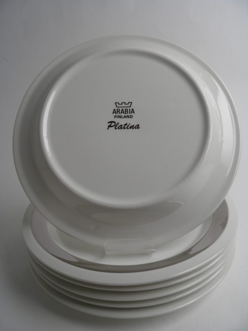 Platina lautanen 19,8 cm 6 kpl Arabia - Image 2