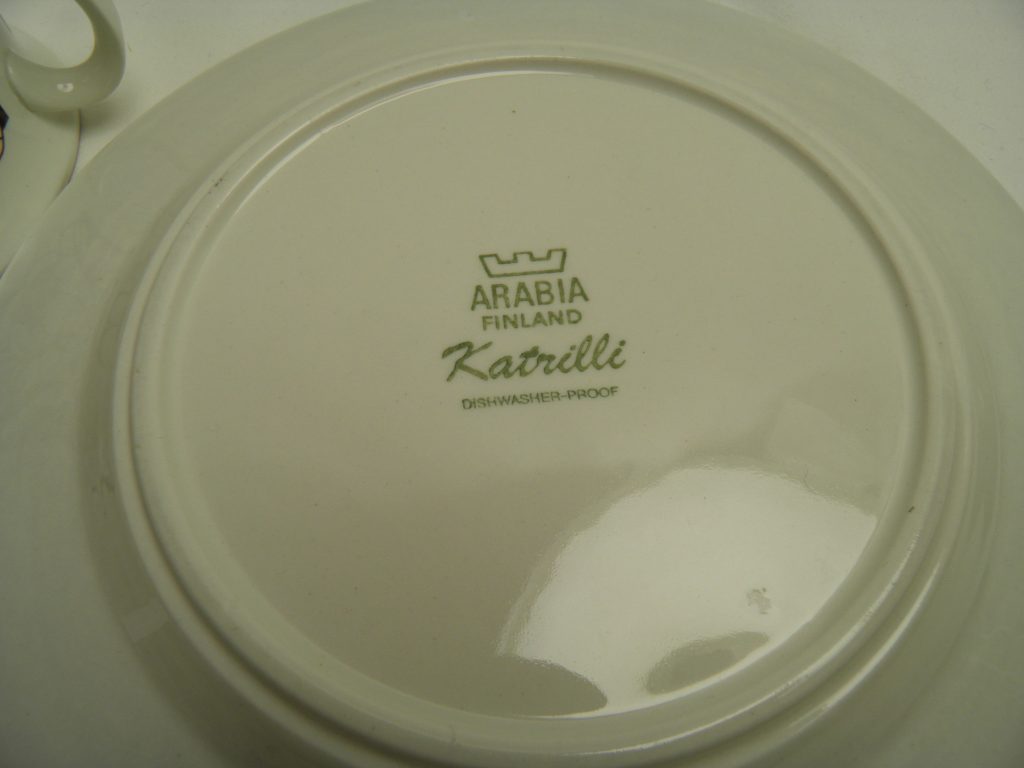 Katrilli teekuppi ja 2 lautasta Arabia - Image 5