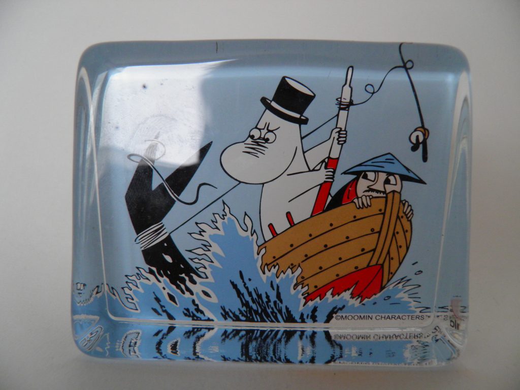 Muumipappa ja meri lasikortti Iittala
