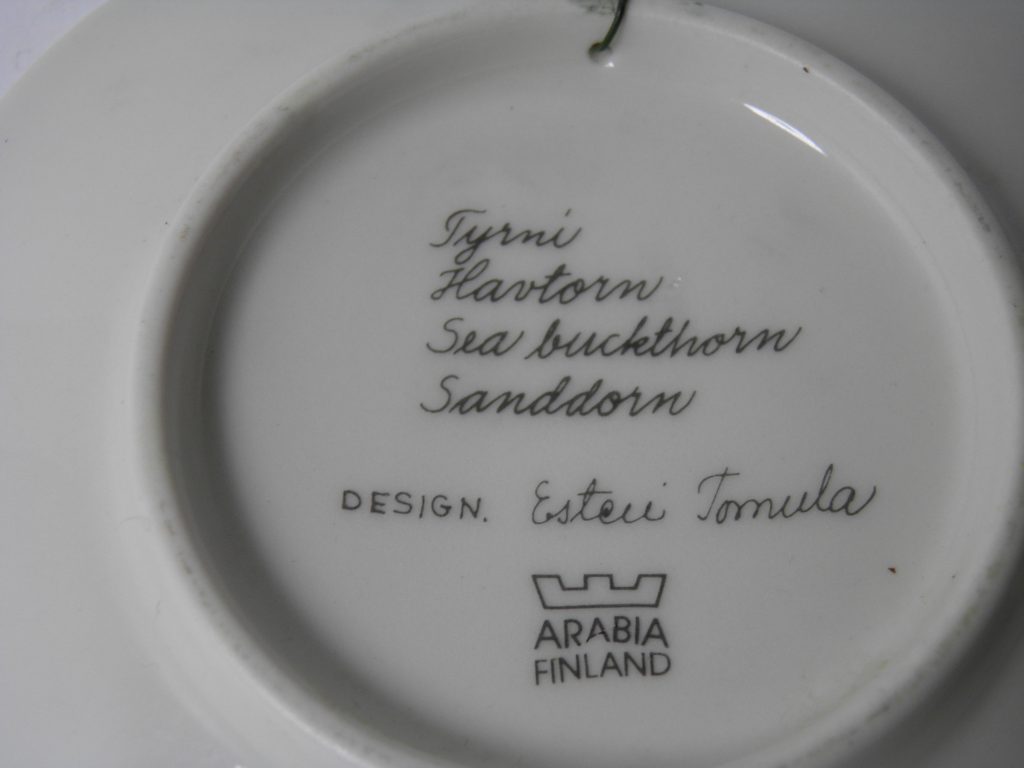 Tyrni seinälautanen Esteri Tomula MYYTY - Image 4