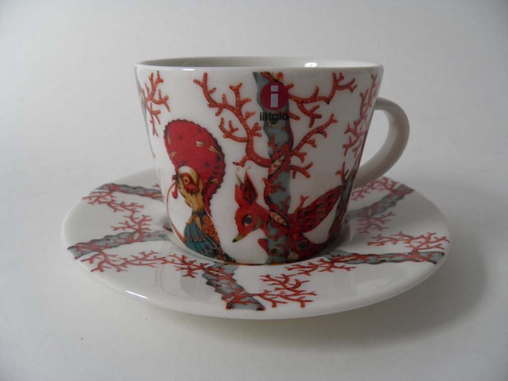 Tanssi kahvikuppi ja aluslautanen Iittala