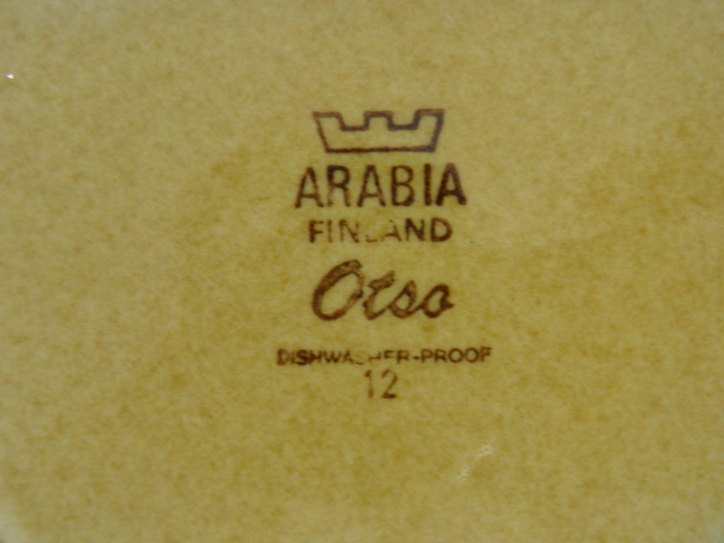 Otso lautanen 17,5 cm Arabia - Image 3