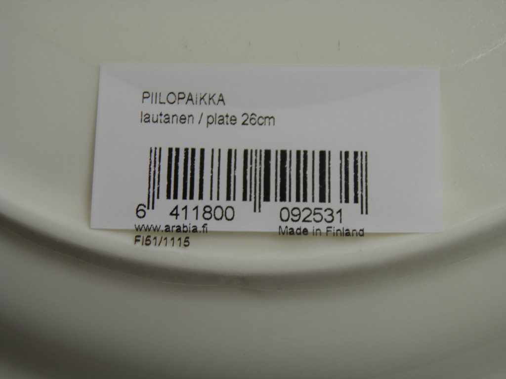 Piilopaikka matala ruokalautanen Arabia - Image 4