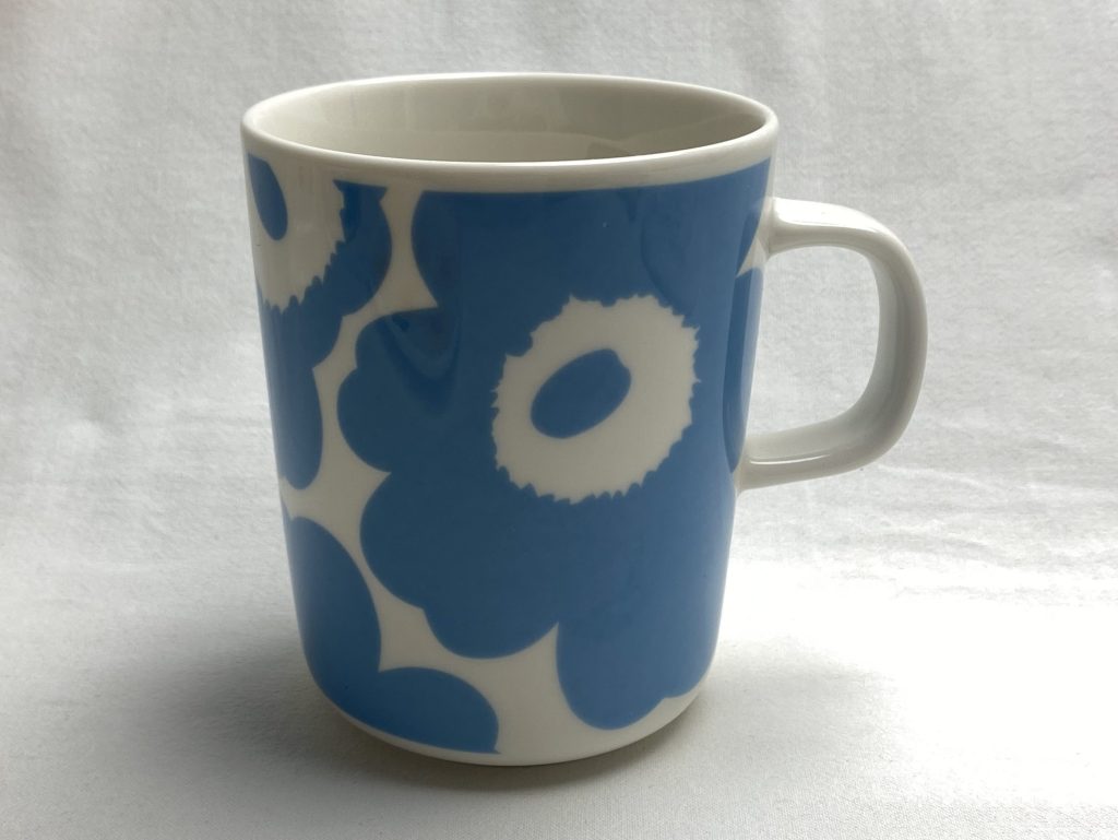 Poppy light blue mug Marimekko