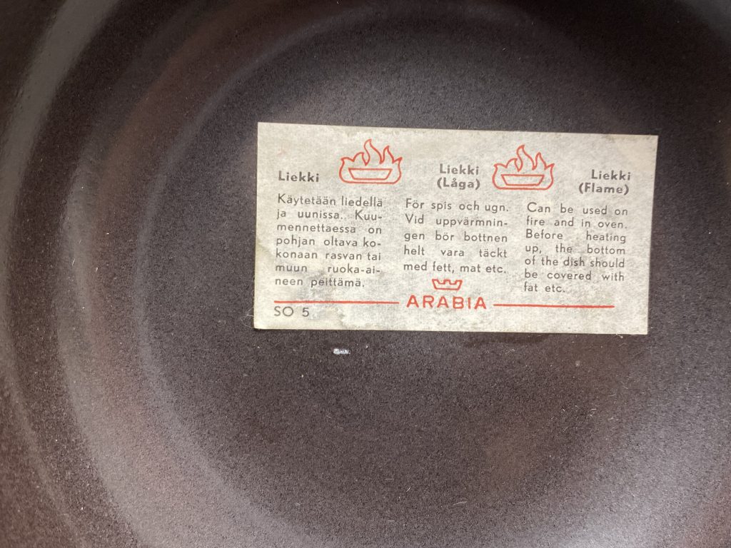 Liekki-pata Arabia Retronomi verkkokauppa