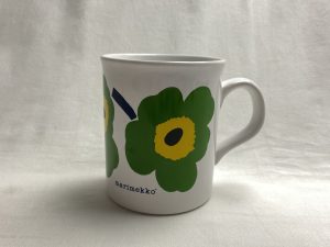 Unikko muki vihreä Retronomi verkkokauppa