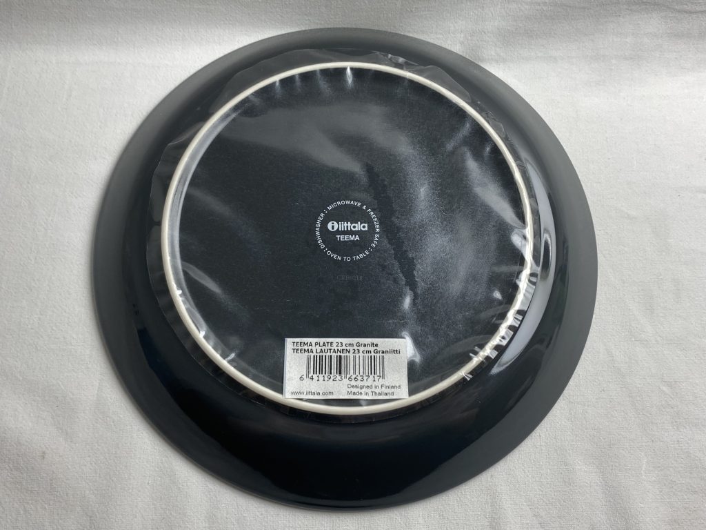 Teema lautanen 23 cm graniitti Retronomi verkkokauppa