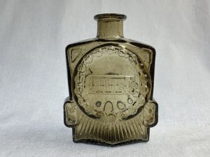 Veturipullo ruskea Riihimäen lasi Retronomi verkkokauppa