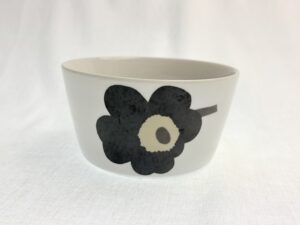 Unikko kulho musta Marimekko
