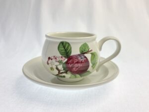 Pomona Portmeirion omena teekuppi ja aluslautanen Retronomi verkkokauppa